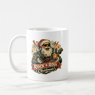 Rock Santa Claus Christmas Vintage 1950s Coffee Mug