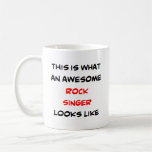 rock singer, awesome coffee mug