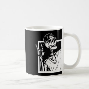 Rock Skeleton Hand Halloween Costume Funny Rocker  Coffee Mug