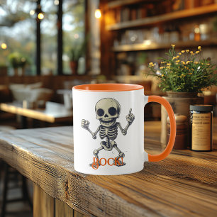 Rock Skeleton Mug – Fun & Spooky Halloween Vibes