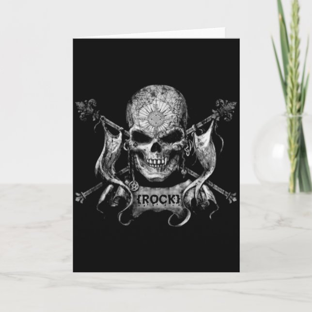 Rock Skull Card (Front)