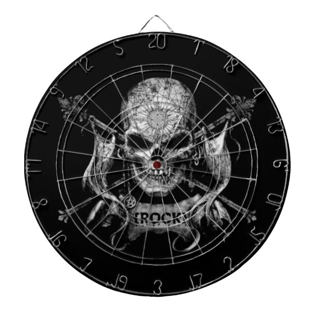 Rock Skull Dartboard (Front)