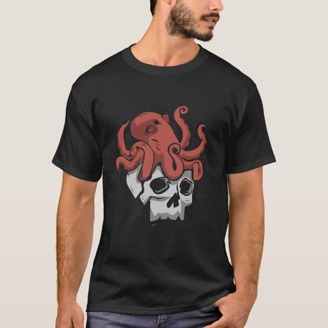 Rock Skull Heavy Metal T-Shirt (Front)
