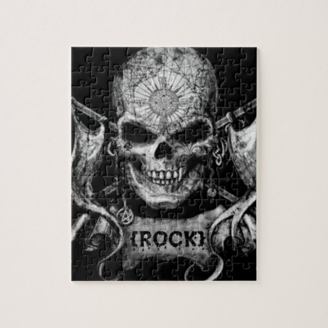 Rock Skull Jigsaw Puzzle (Vertical)
