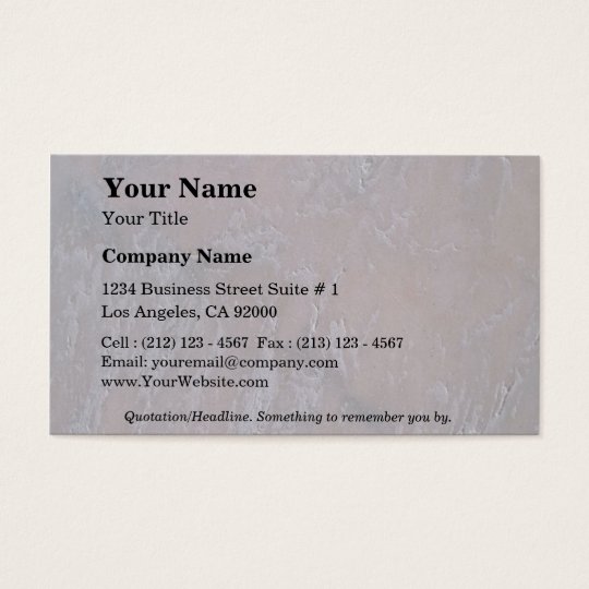 Rock Solid Subtle Business Card