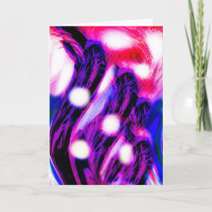 Rock spirits abstract art holiday card