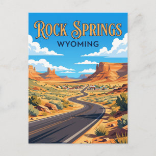 Rock Springs USA Postcard