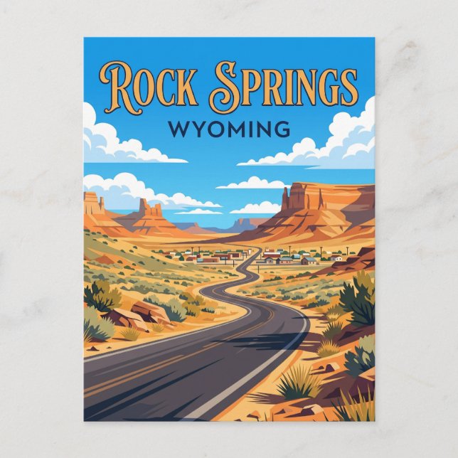 Rock Springs USA Postcard (Front)