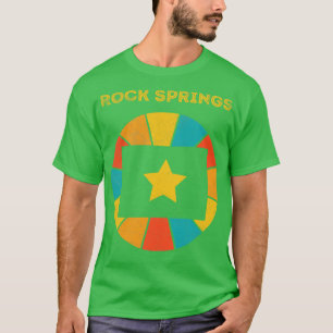 Rock Springs Wyoming Vintage Distressed Souvenir 1 T-Shirt