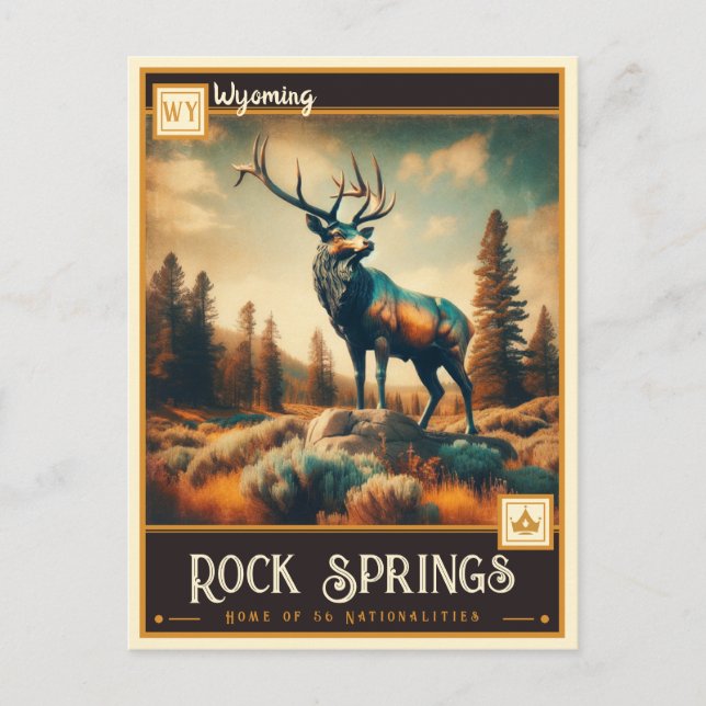 Rock Springs, Wyoming | Vintage Postcard (Front)