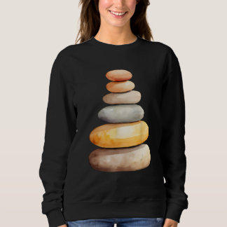 Rock Stacker Rock Balancing Rock Stack Cairn Rock Sweatshirt