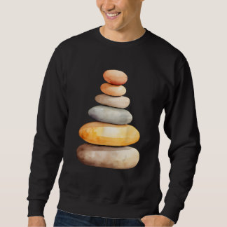 Rock Stacker Rock Balancing Rock Stack Cairn Rock Sweatshirt