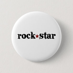 Rock Star 6 Cm Round Badge