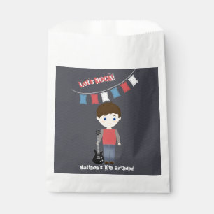 Rock Star Birthday Boy Favour Bags