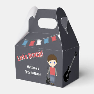 Rock Star Birthday Boy Favour Box