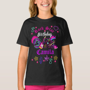Rock Star Birthday  Girl   Girl Rock Star T-Shirt