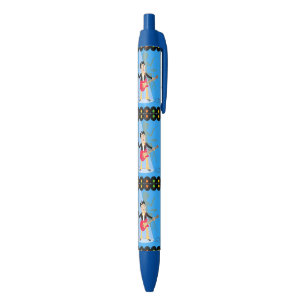 Rock Star Boy birthday party Black Ink Pen
