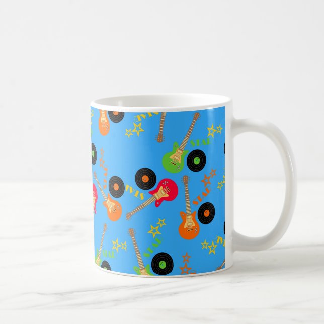 Rock Star Boy birthday party Coffee Mug (Right)