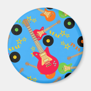 Rock Star Boy birthday party Magnet
