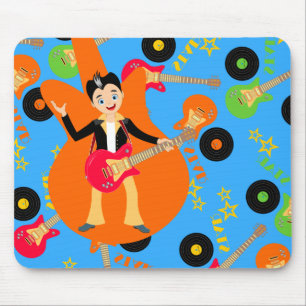 Rock Star Boy birthday party Mouse Mat