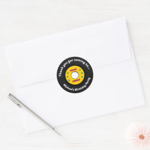 Rock Star Boys Band Birthday Party Classic Round Sticker