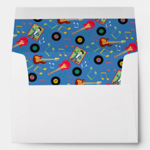 Rock Star Boys Band Birthday Party Envelope
