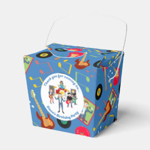 Rock Star Boys Band Birthday Party Favour Box