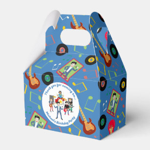 Rock Star Boys Band Birthday Party Favour Box