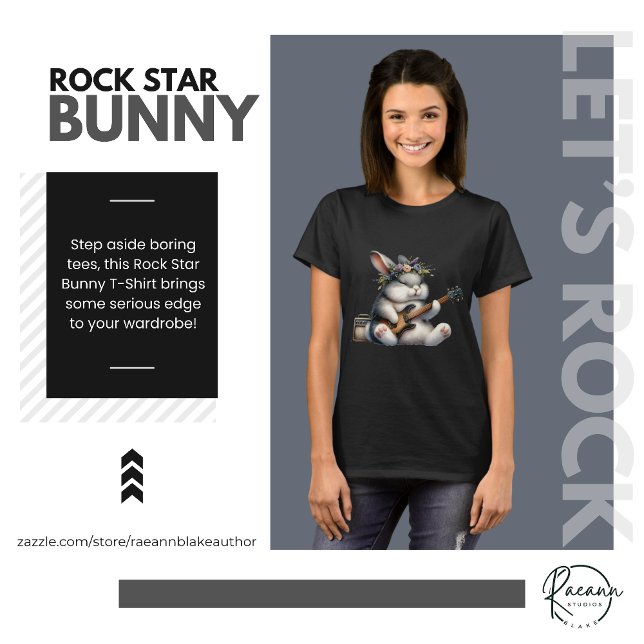 Rock Star Bunny T-Shirt (Creator Uploaded)