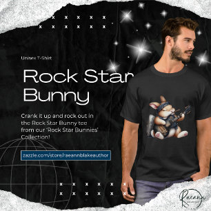 Rock Star Bunny Unisex T-Shirt