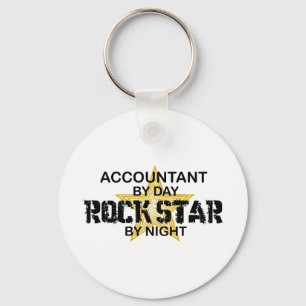 Rock Star by Night - Accountant Key Ring