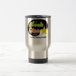 Rock Star By Night - Day Job Pharmacy Technician Travel Mug