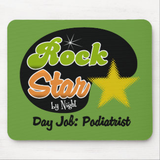 Rock Star By Night - Day Job Podiatrist Mouse Mat