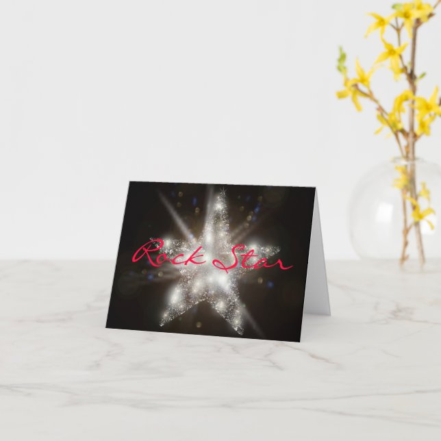 “Rock Star” Card (Yellow Flower)