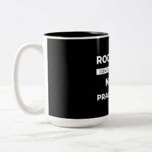 Rock Star Cleverly Disguised As A Nurse Two-Tone Coffee Mug