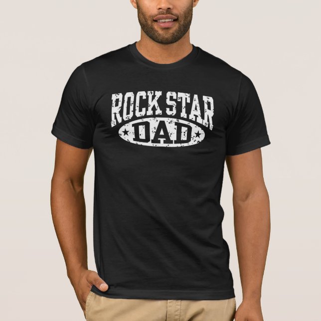 Rock Star Dad T-Shirt (Front)