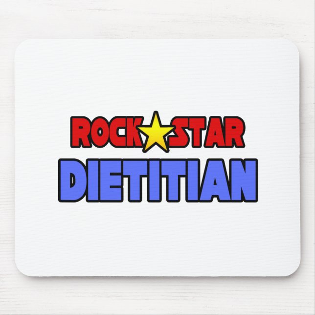 Rock Star Dietician Mouse Mat (Front)