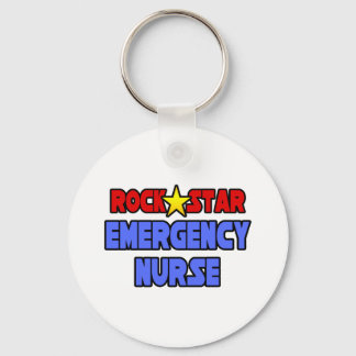 Rock Star Emergency Nurse Key Ring