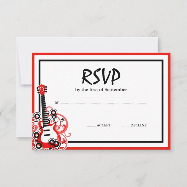 Rock Star Guitar Red Black RSVP (Front)