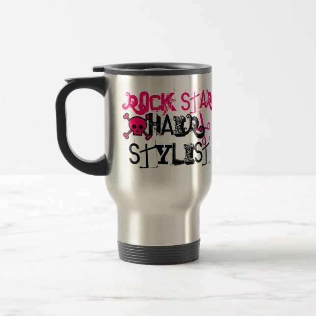 Rock Star Hair Stylist Coffee Mug (Left)
