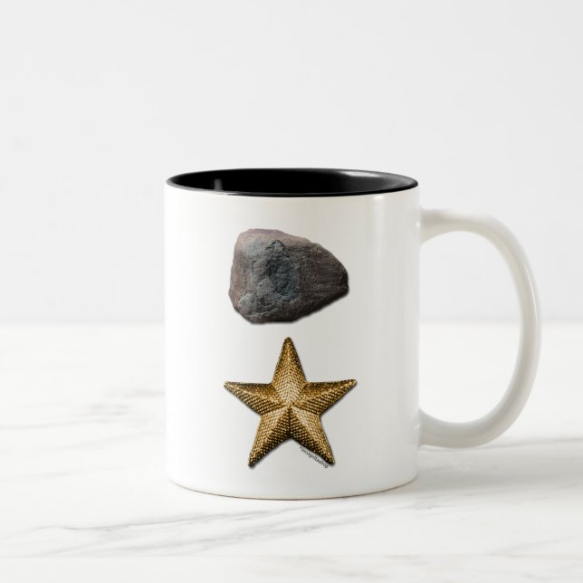 Rock + Star Image Two-Tone Coffee Mug (Right)