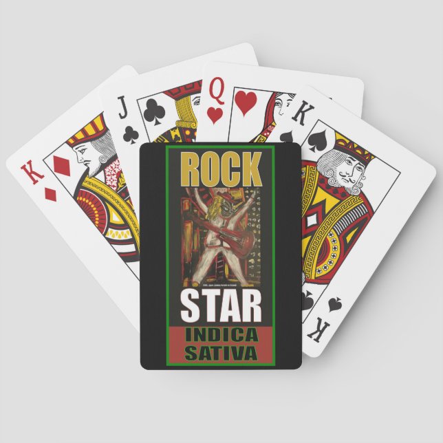 ROCK STAR INDICA SATIVA PLAYING CARDS (Back)