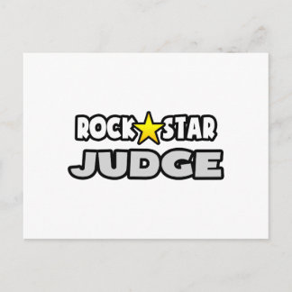 Rock Star Judge Postcard