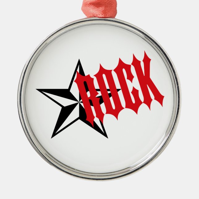Rock Star Metal Tree Decoration (Front)