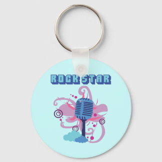 Rock Star Microphone Key Ring
