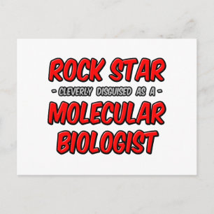 Rock Star ... Molecular Biologist Postcard
