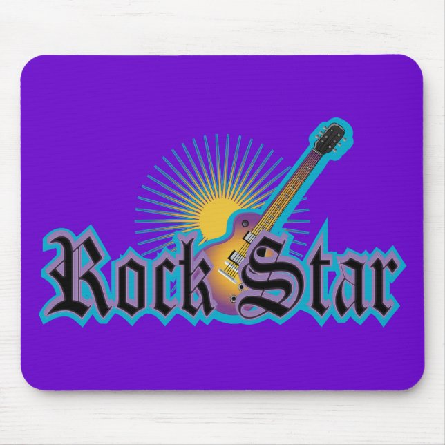 Rock Star Mouse Mat (Front)