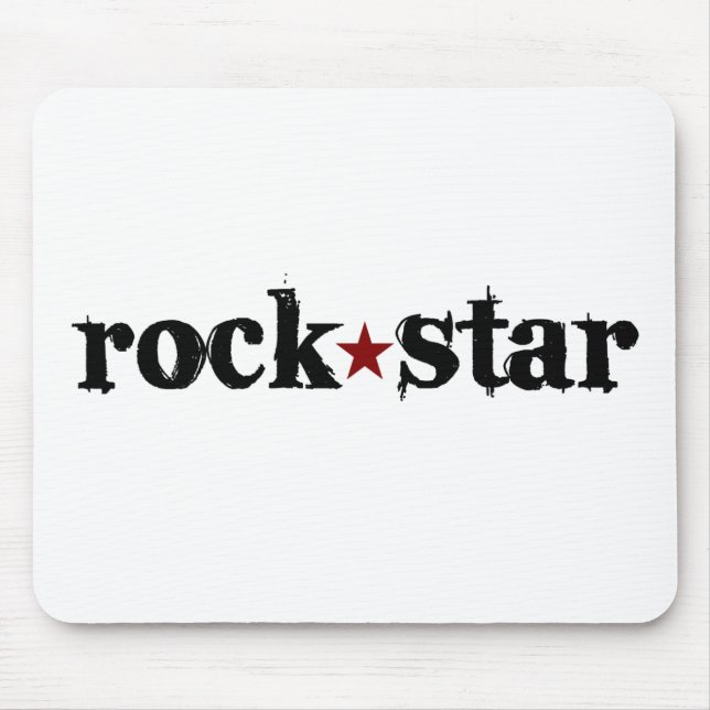 Rock Star Mouse Mat (Front)