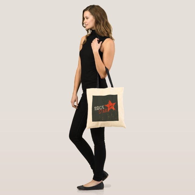 Rock Star Music Tote Bag (Front (Model))
