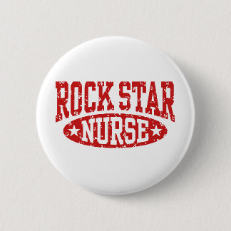Rock Star Nurse 6 Cm Round Badge